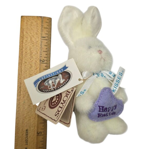 Boyds Bears Hershey Mini Easter Kisses Bunny Head Bean Plush Ornament 4" - Picture 8 of 8